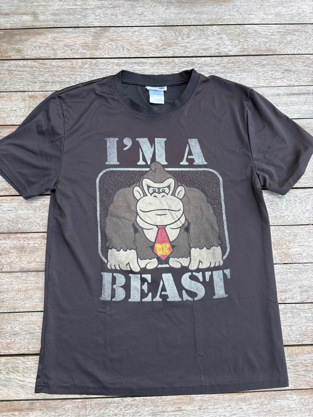 Nintendo 2019 Donkey Kong Black Tee Shirt 'I'm A Beast' Graphic Size Small